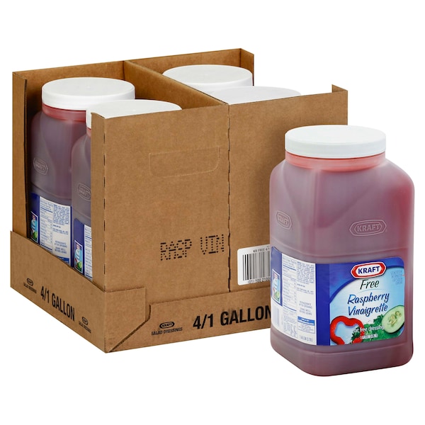 Kraft Kraft Fat Free Raspberry Vinaigrette Dressing 1 gal. Container, PK4 10021000647429 - main